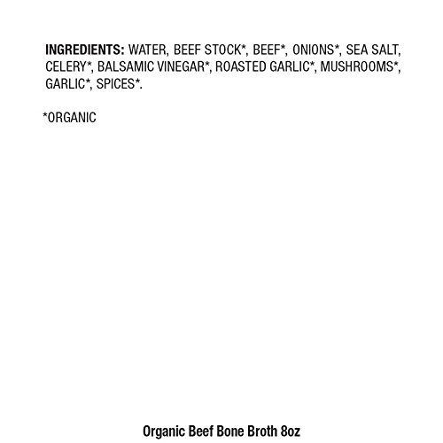 Pacific Foods Organic Beef Bone Broth, 8 oz, 12-pack