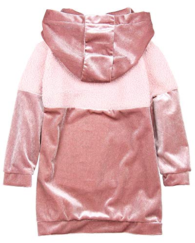 Girl's Hooded Velour Dress with Tights, Sizes 2-72