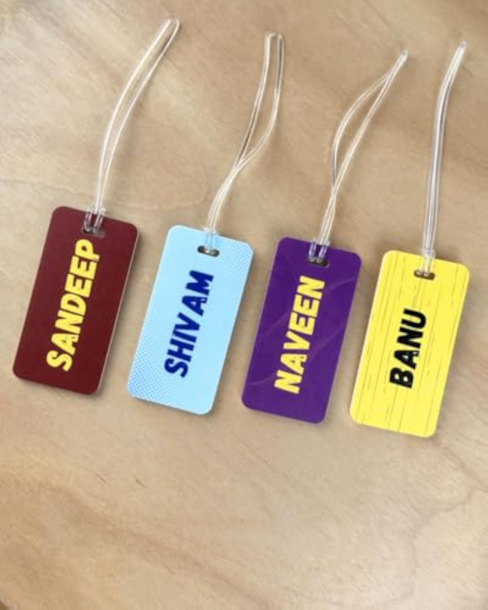 Personalized Cricket Theme Acrylic Bag Tag, Custom Name for Kids