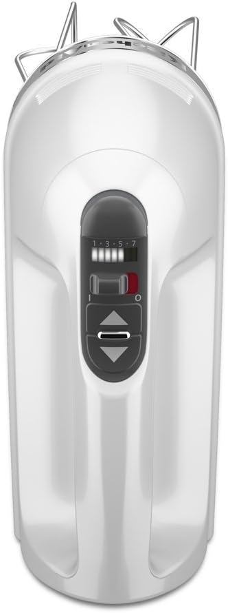 KitchenAid 7-Speed Hand Mixer | White (Renewed)