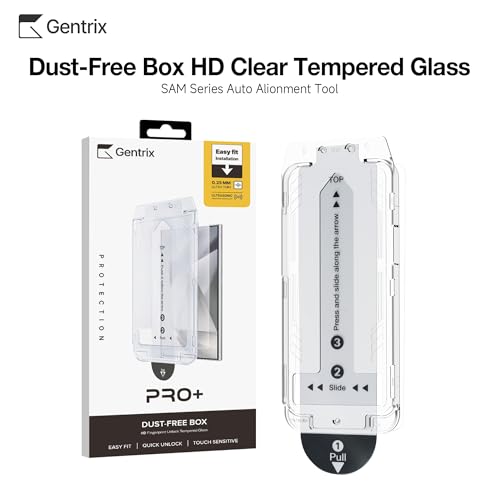 Image of Tempered Glass Screen Protector for Samsung Galaxy S25 Plus / S24 Plus, 2 Pack | Fingerprint Unlock Compatible, Easy Install Auto-Align Kit, Edge to Edge HD Clear, 9H Anti-Scratch, Bubble-Free