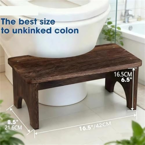 Taburete de baño de madera resistente de alta estabilidad con acabado robusto 4