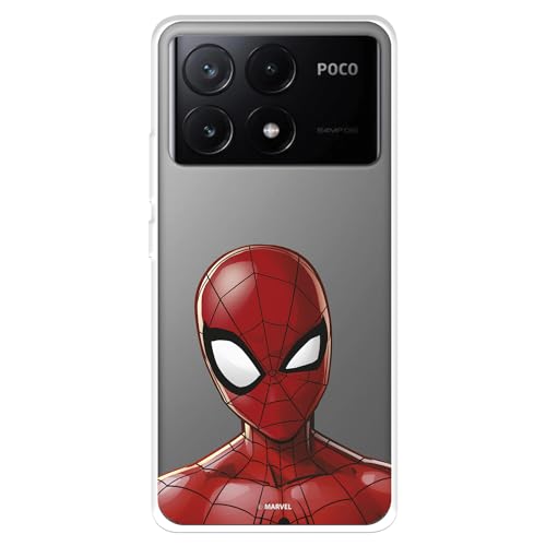 Schutzhülle kompatibel mit Poco X6 Pro, offizielle Marvel-Silhouette, um Ihr Handy zu schützen. Flexible transparente Silikonhülle mit offizieller Marvel-Lizenz