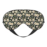 Ajuste cómodo: diseñado con una forma suave y contorneada, esta elegante máscara de ojos con estampado de margaritas para dormir garantiza un ajuste cómodo sin enredar tu cabello o ropa de cama. Es perfecto para aquellos que desean una noche de sueño tranquilo. Nuestras máscaras para dormir son adecuadas para la mayoría de tamaños de cabeza, lo que las convierte en las máscaras ideales para dormir para mujeres y una máscara de dormir para hombres
