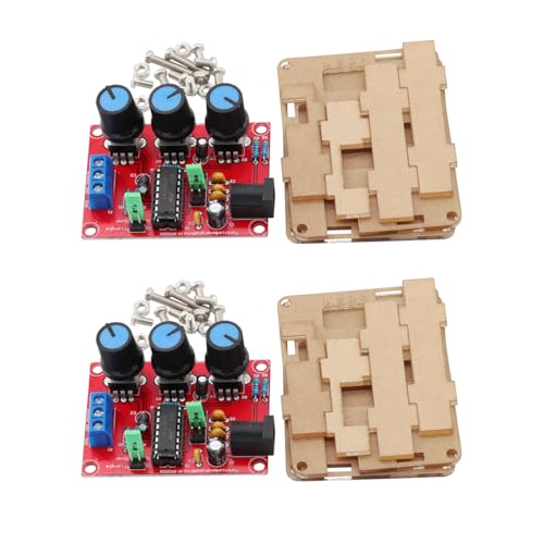 Heevhas 2 Sets XR2206 Hochpräziser Funktionssignalgenerator Bausatz, 1 Hz–1 MHz, einstellbare Frequenzamplitude, Sinuswelle/Dreieckswelle/Quadratwelle, mit Bedienungsanleitung