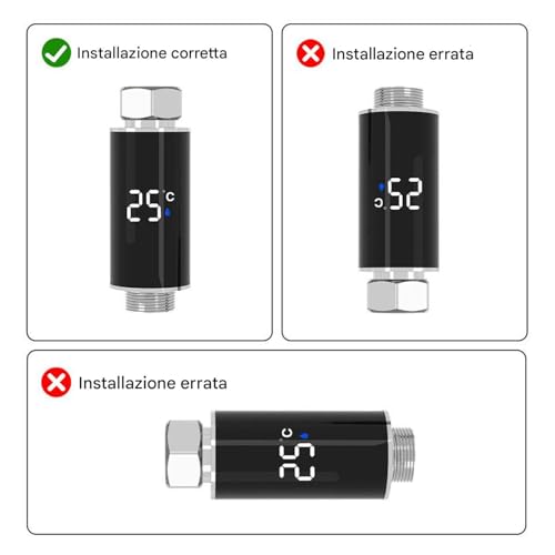 Affichage numérique de la température de l'eau réel et indicateur portable - 5