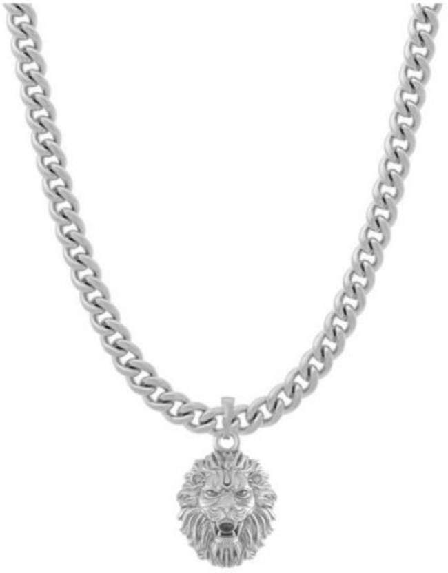 Chaîne gourmette 55,9 cm et pendentif argent Vishnu Narsimha Mtrolls