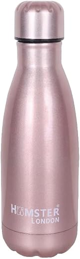 HAMSTER London Hype Neon Stainless Steel Insulated Water Bottle | Thermos Hot & Cold Flask Bottle 350ML | Food Grade & BPA...