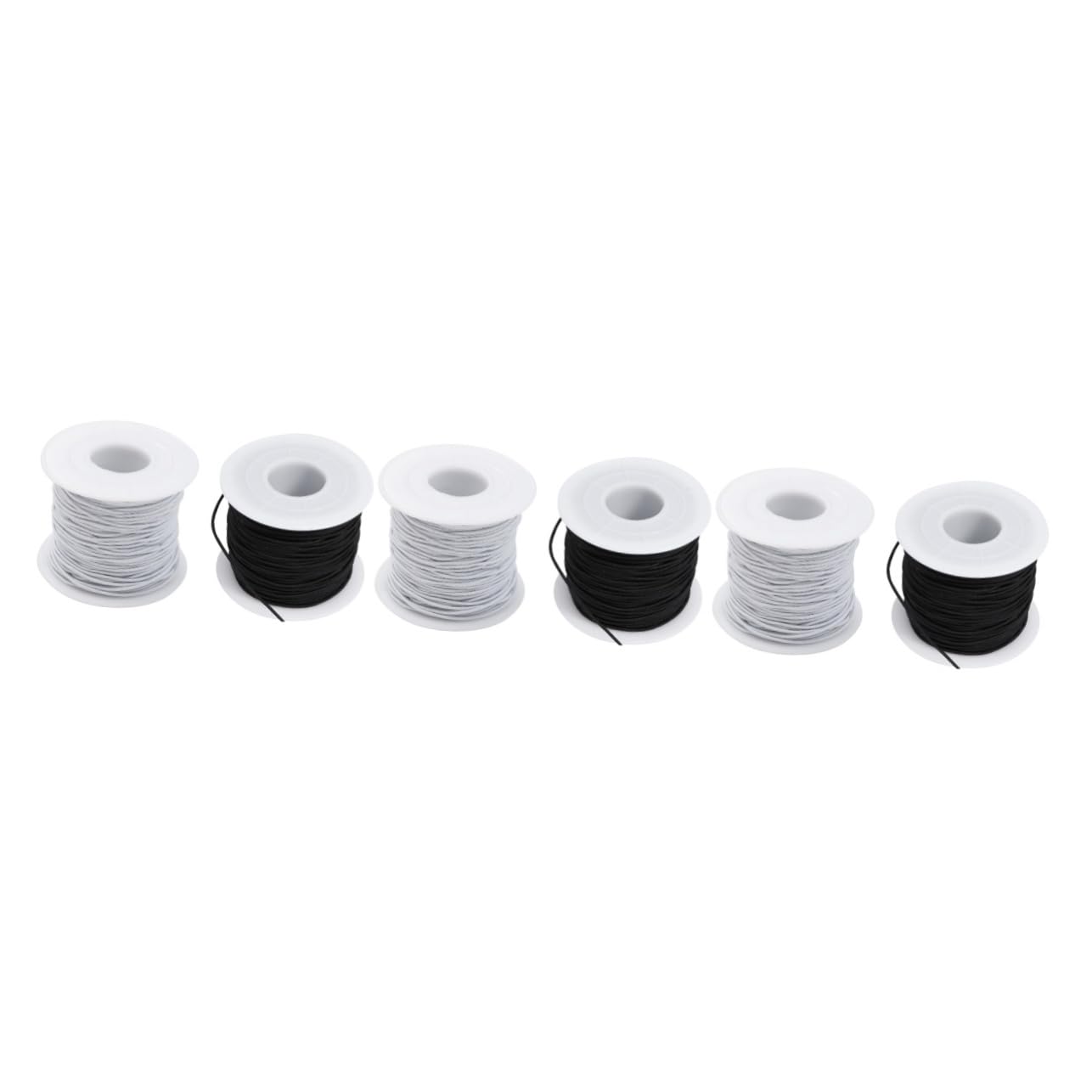 TEHAUX 6rouleaux Bracelet Élastique Multi-Usage Fil Stretchy pour Création De Bijoux Bracelets Et Colliers