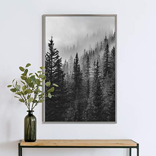 Mcs Master & Co. Foundry Metal Gallery Wall Frame, Dark Silver, 16 X 24 In Without Mat #TOP6