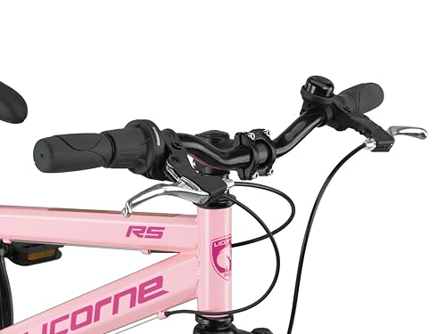 Licorne Bike Thunder Premium Mountainbike in 20, 24, 26, 27.5 und 29 Zoll Fahrrad für Mädchen Jungen Herren und Damen Discbremse (Rosa, 20 Zoll)