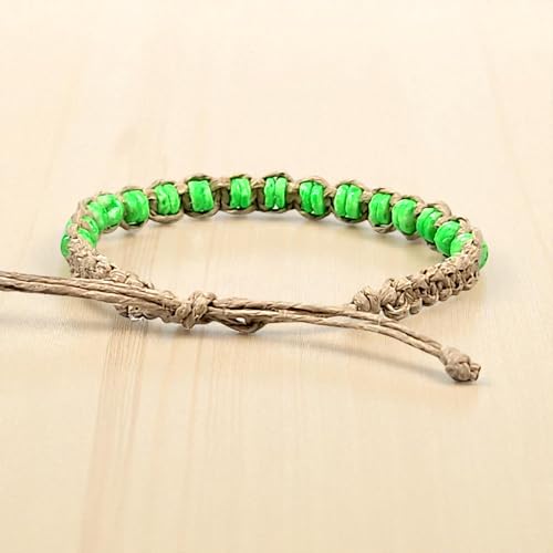 Image of BlueRica Hemp Anklet with Puka Shell Beads