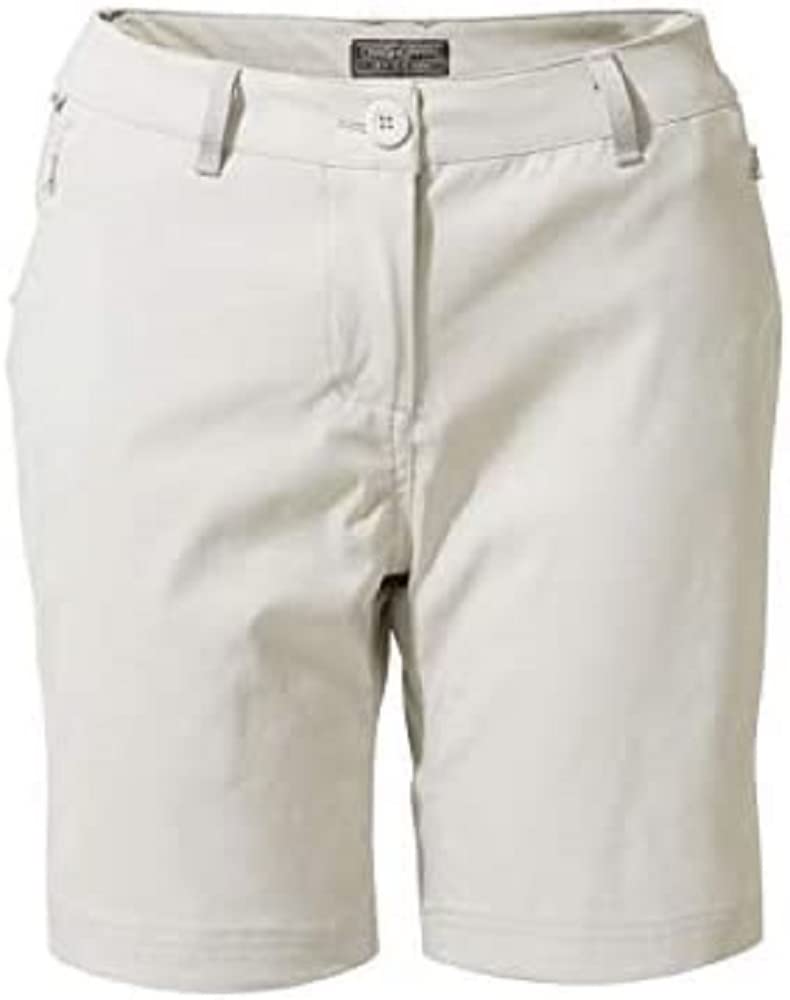 Craghoppers Womens Kiwi Pro Hiking Shorts, Dove Grey, 32W EU