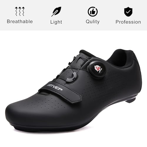 Image of Cycling Shoes Men Women Road Cycling Shoes MTB Cycling Shoes Compatible with Look SPD SPD-SL Delta Lock Pedal Riding Shoes Compatible with Peloton Shoes