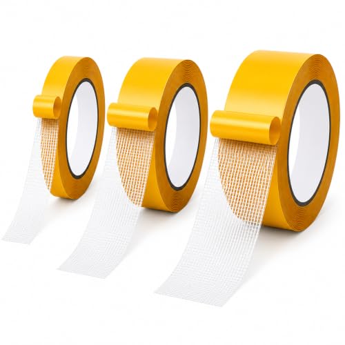 3-Piece Waterproof Strong Heavy-Duty High Tack Double Sided Mesh Tape