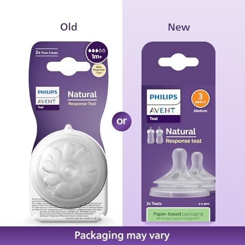Philips Avent Natural Response Teat for 1 Month+ Babies SCY963/02- Twin Pack