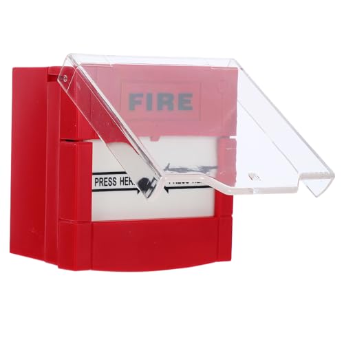 ERINGOGO Botón Manual de Alarma contra Incendios Rojo Interruptor de Emergencia con Función de Reseteo Activación Rápida para Seguridad Negocios y Entornos Comerciales