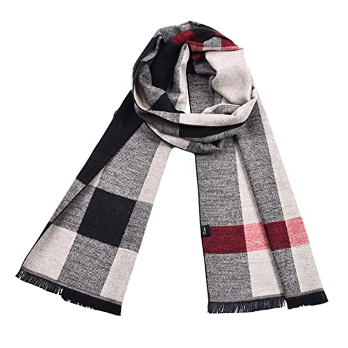 Bufanda chal decorativa de moda cálida y gruesa para otoño e invierno para hombre