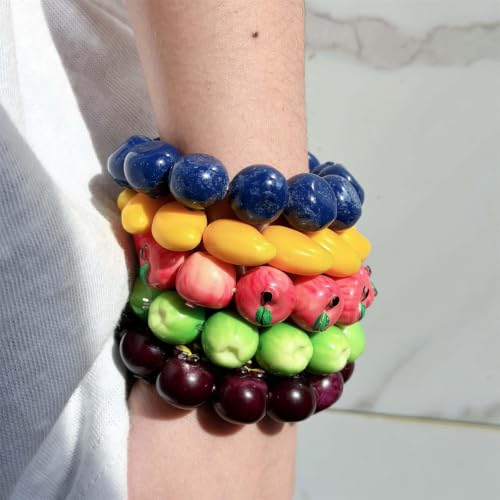 alloneslife à main en perles de fruits, bijoux de, Blueberry – vue 7