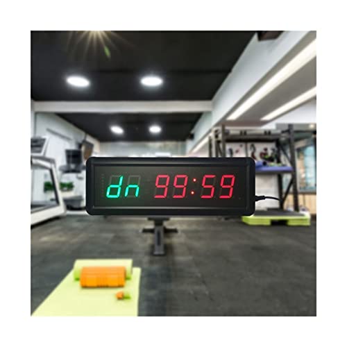 Cronómetro digital para gimnasio con control remoto LED miniatura 4