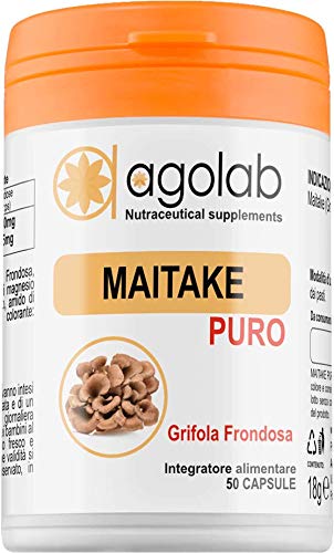 MAITAKE PURISSIMO 50 Capsule 350 Mg Fungo Giapponese Naturale Grifola Frondosa Superfood la forma più pura disponibile in commercio