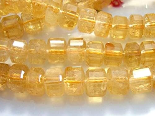 Citrine naturelle 7x5mm en fil de 40cm pour réparer et personnaliser vos bijoux anciens