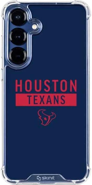 Skinit Clear Phone Case Compatible with Galaxy S25 - Officially Licensed NFL Houston Texans Design