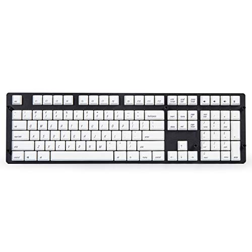 Keycaps PBT Qisan au profil Cherry élégant : set de touches blanches durables pour switch MX