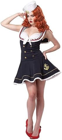 California Costumes Women's Eye Candy - Nautical Doll Adult, Navy