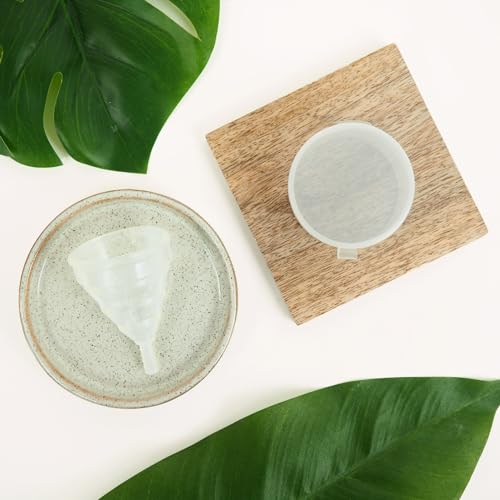 French Tendance Pharma'Cup - Coppetta mestruale pieghevole con scatola, taglia 1