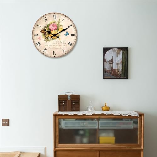 Pendule murale 10 inch sans tic-tac pour chambre à coucher - 2