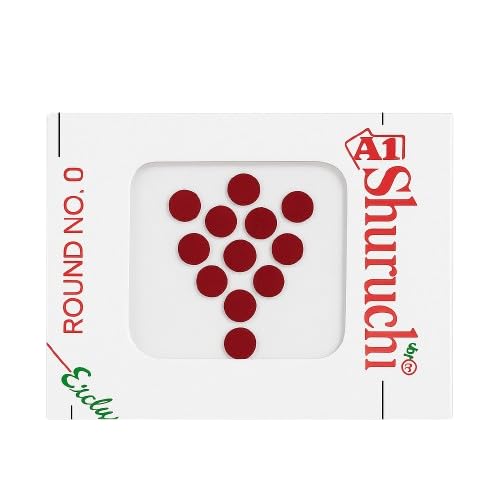 Image of Pride Sales A1 Shuruchi Round No.5 Bindis for Women (Combo of 12 Packs) - Red, Black, Maroon & Multicolour | Premium Self Adhesive Round Bindis for Daily & Festive Wear (7 RED)