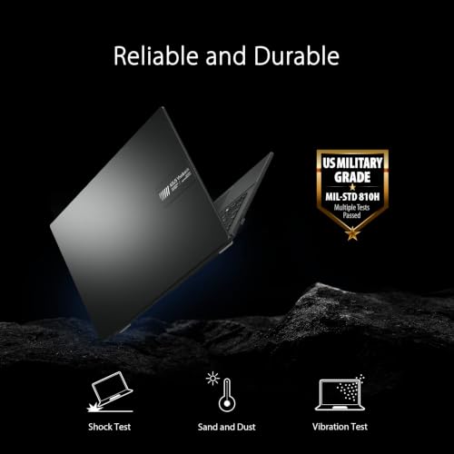Image of ASUS Vivobook Go 15.6 inch FHD Slim Laptop, AMD Ryzen 3 7320U Quad Core Processor, 8GB DDR5 RAM, 256GB SSD, Windows 11 Home, E1504FA-AB34 with Microsoft 365 Personal (1 Year)