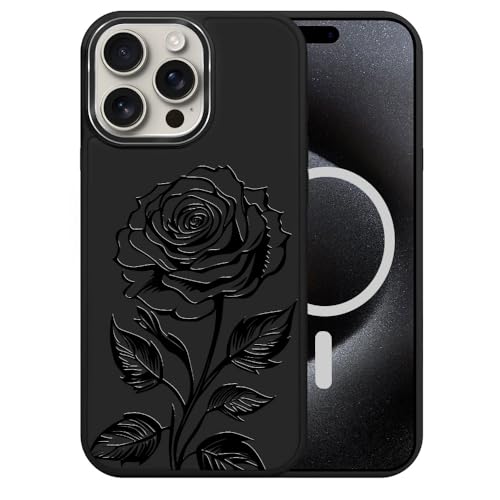 DAIZAG Case for iPhone 14 Pro, [Durable Shockproof Protective Magnetic Cover] [Compatible with MagSafe],Rose Flowers -  ZMJ-dba0315-4-47
