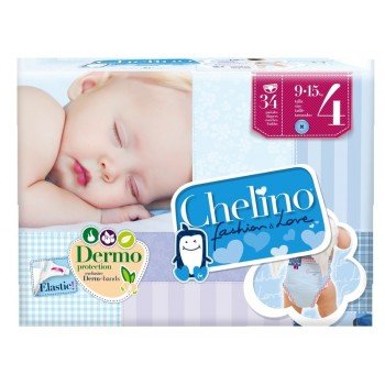 Nappy Chelino Fashion & Love Size 4 (9  15 kg) 34 unds