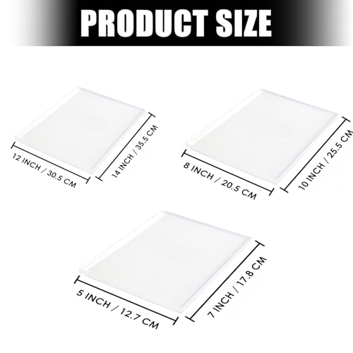 Alfombrilla de gel de silicona transparente para estampar manualidades en papel y madera 4
