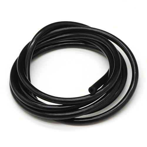 drain hose Food Grade Soft Drink Pipe Water Connector 1 Meter ID 1mm 2mm 7mm 8mm 9mm 10mm Silicone Tube Flexible Rubber Hose water pump (Color : Black, Size : ID 10mm OD 12mm)