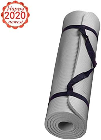 Yoga Mat - 1/2 inch Extra Thick Non Slip Eco Friendly Fitness Exercise Mat - High Performance Grip, Ultra Dense Cushioning for Support and Stability in Yoga, Gym Pilates and Home Floor Workouts