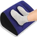 Ergonomic Foot Rest for Under Desk at Work to Offer Foot Support & Promote Leg Circulation | Portable & Inflatable Footrest for Under Desk to Relieve Back & Hip Pain at Office, Home, Airplane, etc.