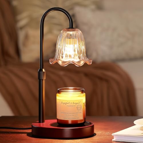 Homelist Dimmable Candle Wax Warmer, Candle Warmer Lamp with Timer for New Home, Mondern Warmers Flower Lamp, House Warming Gifts for Sister, Women, Mom, Girlfriend, Couple