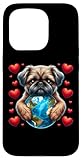 Griffon de Bruxelles Chien Jour de la Terre Hug Love Owner Hugging Planet Coque pour iPhone 15 Pro