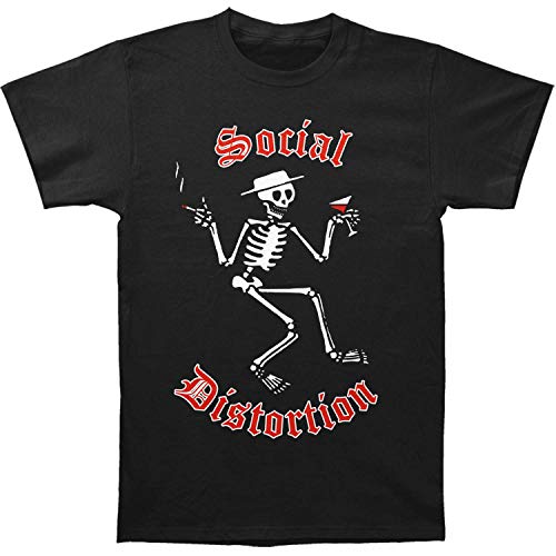 Impact Social Distortion Skelly Logo Fitted Jersey tee (XL) Black