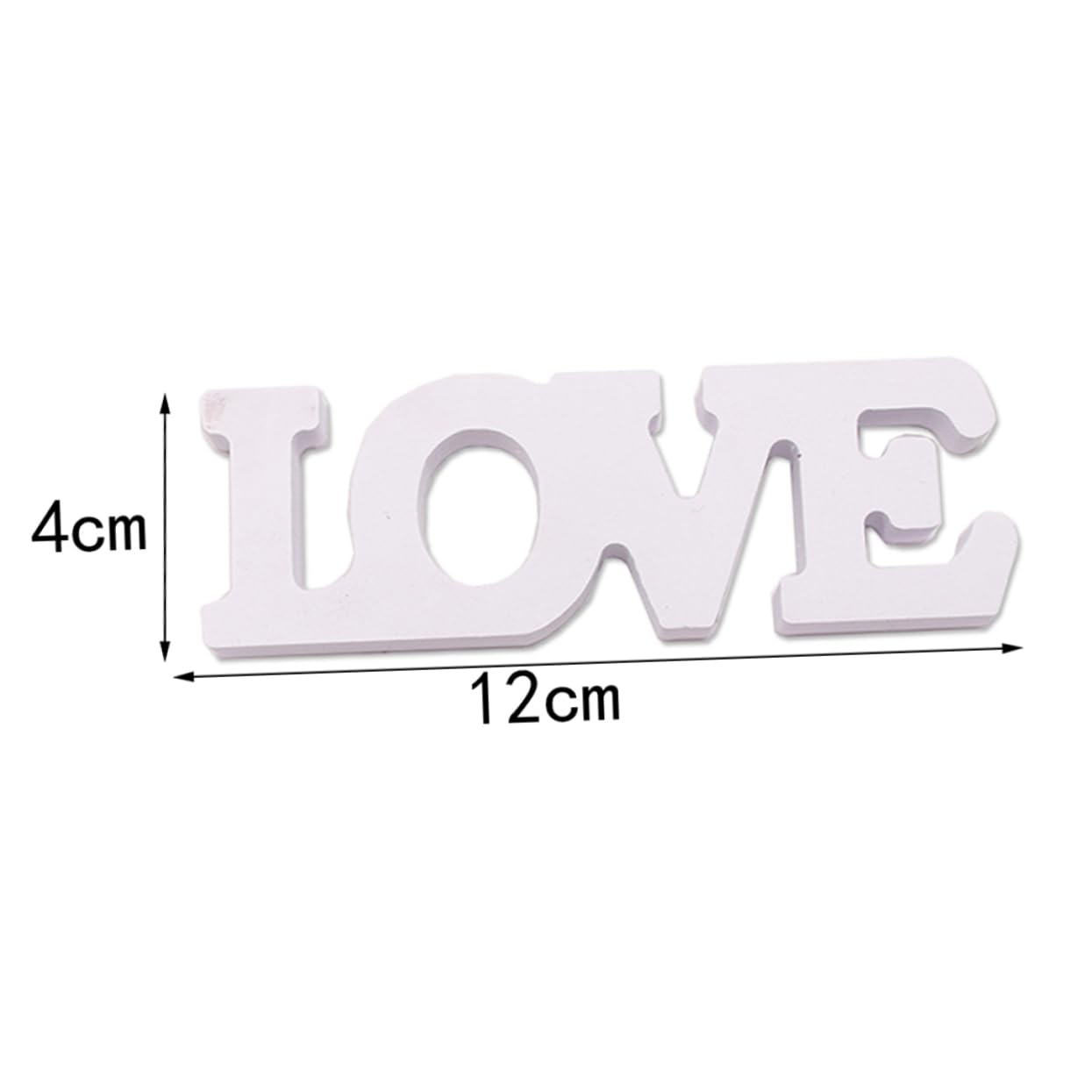 PRETYZOOM Wooden Texture Letters Desk Decor for Wedding Party Anniversary Engagement