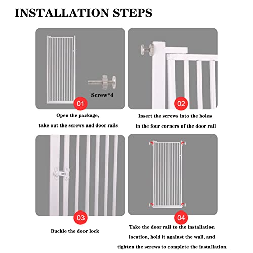 Gate de pet 80cm : empêchez votre chiot de monter l'escalier - 8
