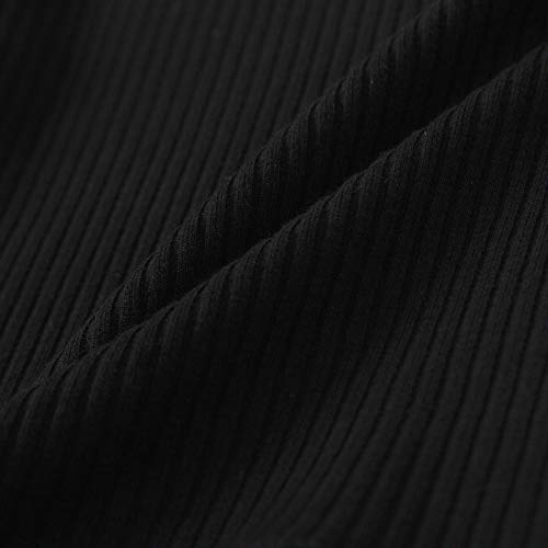 Toddler Baby Girls Leather Skirt Outfits Ribbed Sweater Shirt Tops + Pu Leather Dress Fall Clothes Set (Black+Brown, 6-7 Years) #TOP4