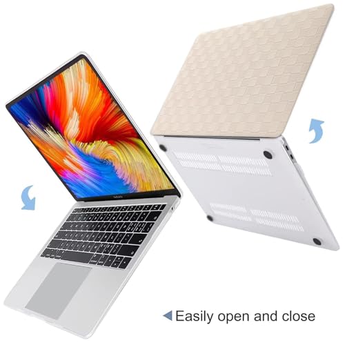 MonsDirect Case for MacBook Air 13.6 inch M5 2026 M4 2025 M3 M2 2024-2022 A3449 A3240 A3113 A2681 with Liquid Retina Display, Rubberized Plastic Hard Shell Case & Keyboard Cover, Beige by MonsDirect - Used condition - Image 2