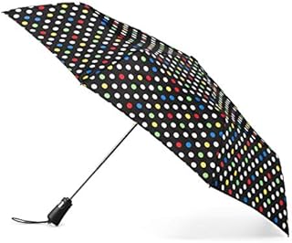Totes Titan Compact Travel Umbrella -UV Sun Protection, Windproof, Waterproof, Auto Open/Close