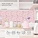 HOMEART Pink Peel and Stick Backsplash Fish Scale Tile, Removable Renter Friendly Backsplash 3D Adhesive Stick on Wall Tiles for Kitchen Bathroom (10 Sheets)