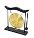 Owlgift Chinese Zen Feng Shui Gong Décor - Copper Gong with Wooden Stand ｜ 7.9-Inch Spiritual Ornament for Home, Meditation & Energy Clearing