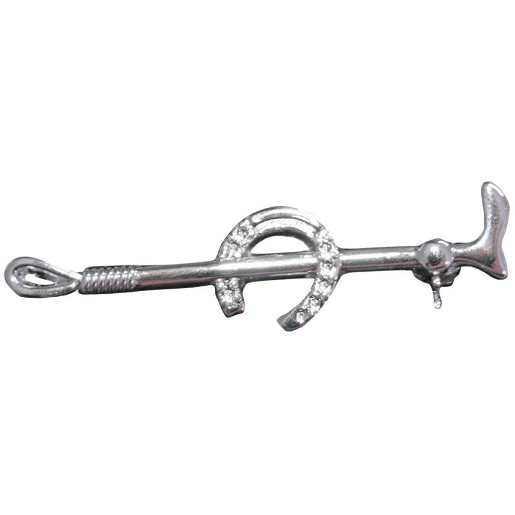 HKM 540131 Aguja Plastrón Plata Herradura, M